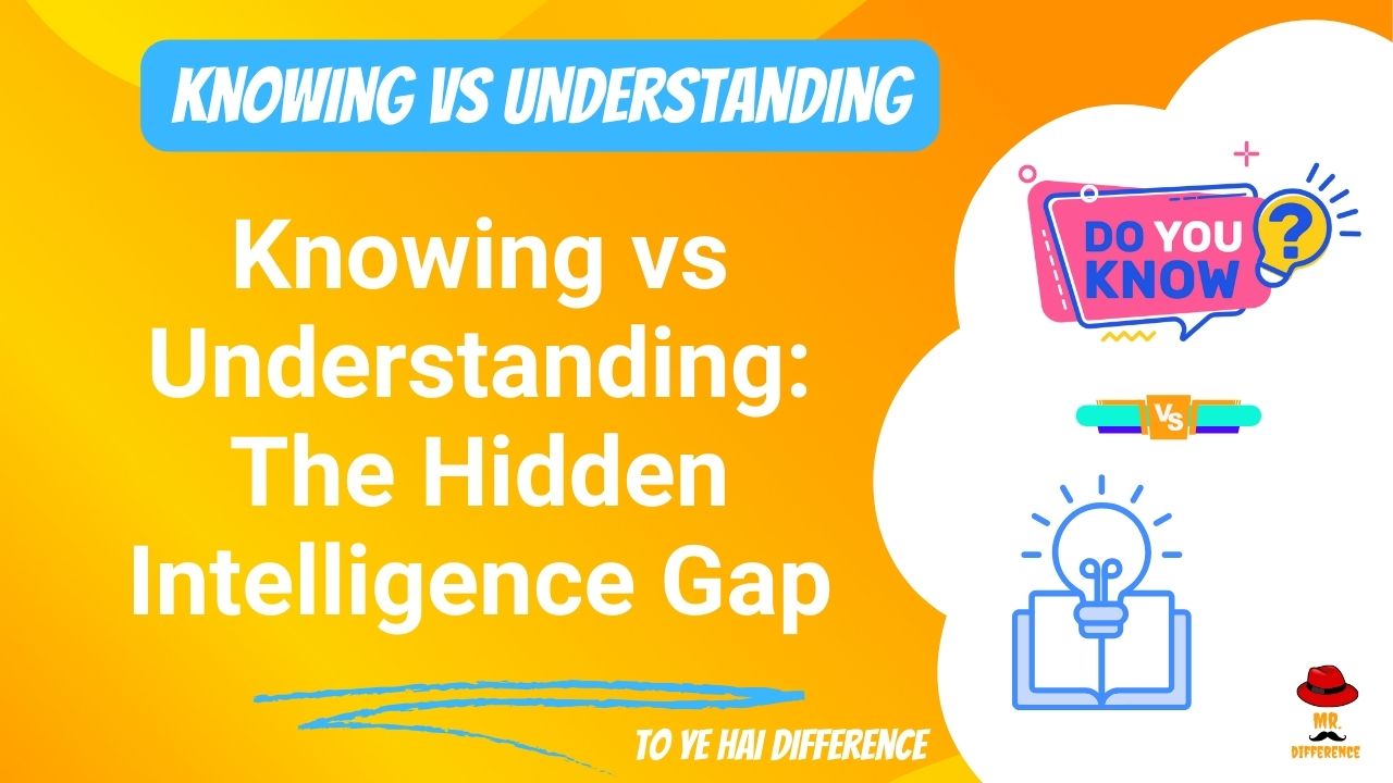 Knowing vs Understanding: The Hidden Intelligence Gap